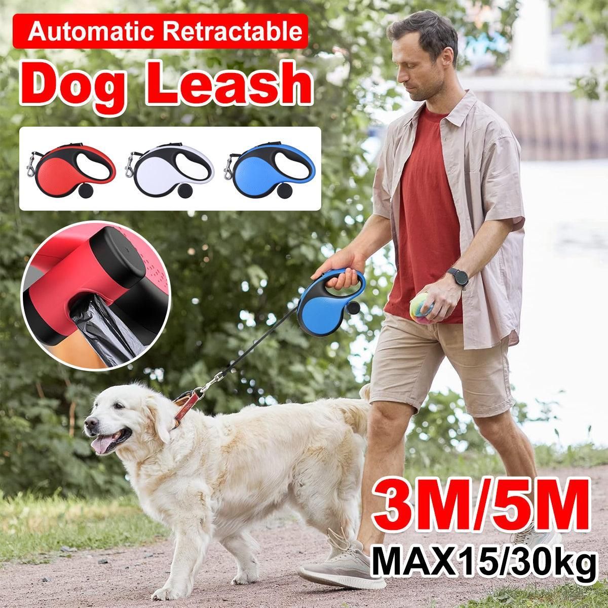 Durable Pet Leash for Small Dogs Adjustable Dog Leash Comfortable Pet Harness - White-3M