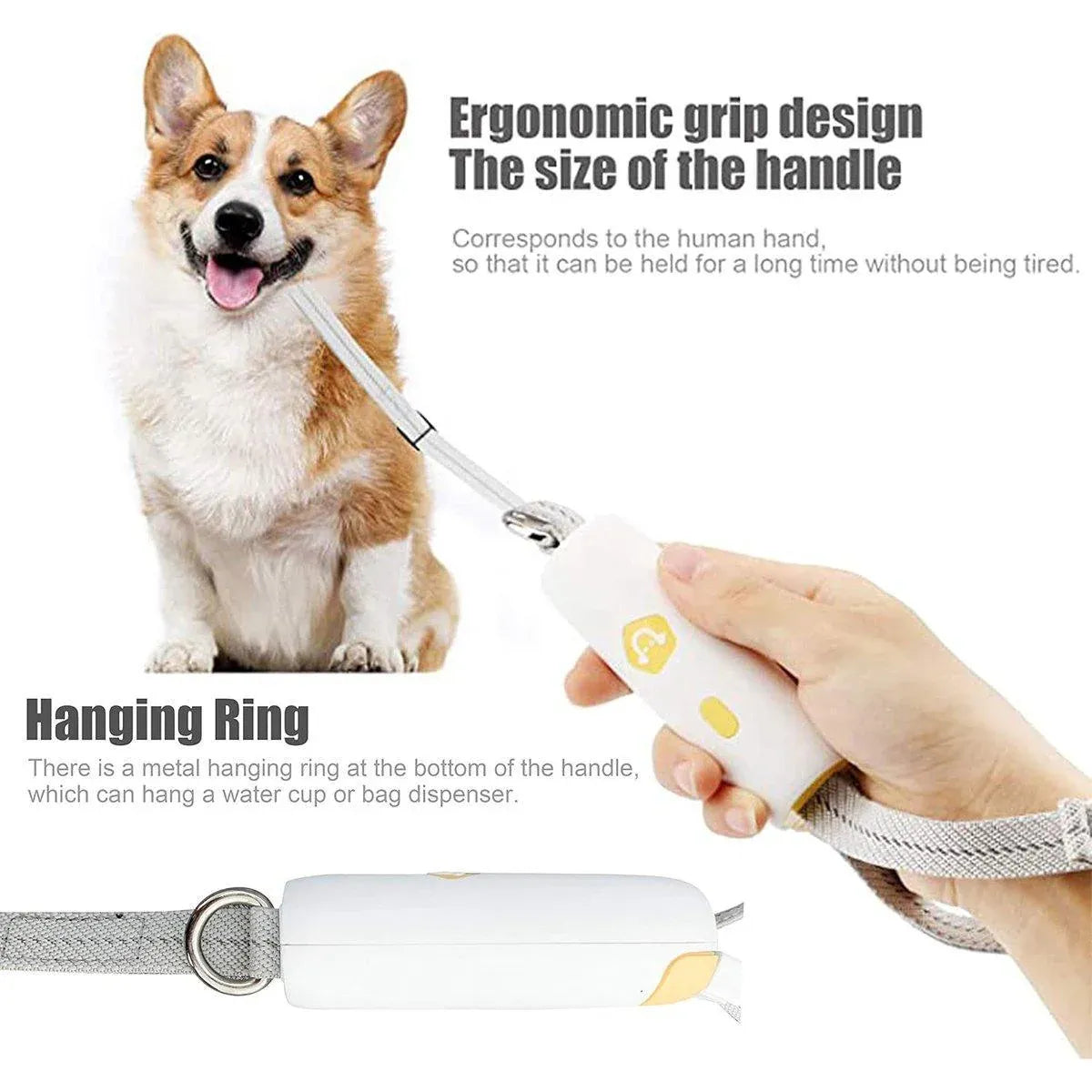 Nylon Leash for Small Medium Dogs Durable Adjustable Walking Lead Strap - Yellow