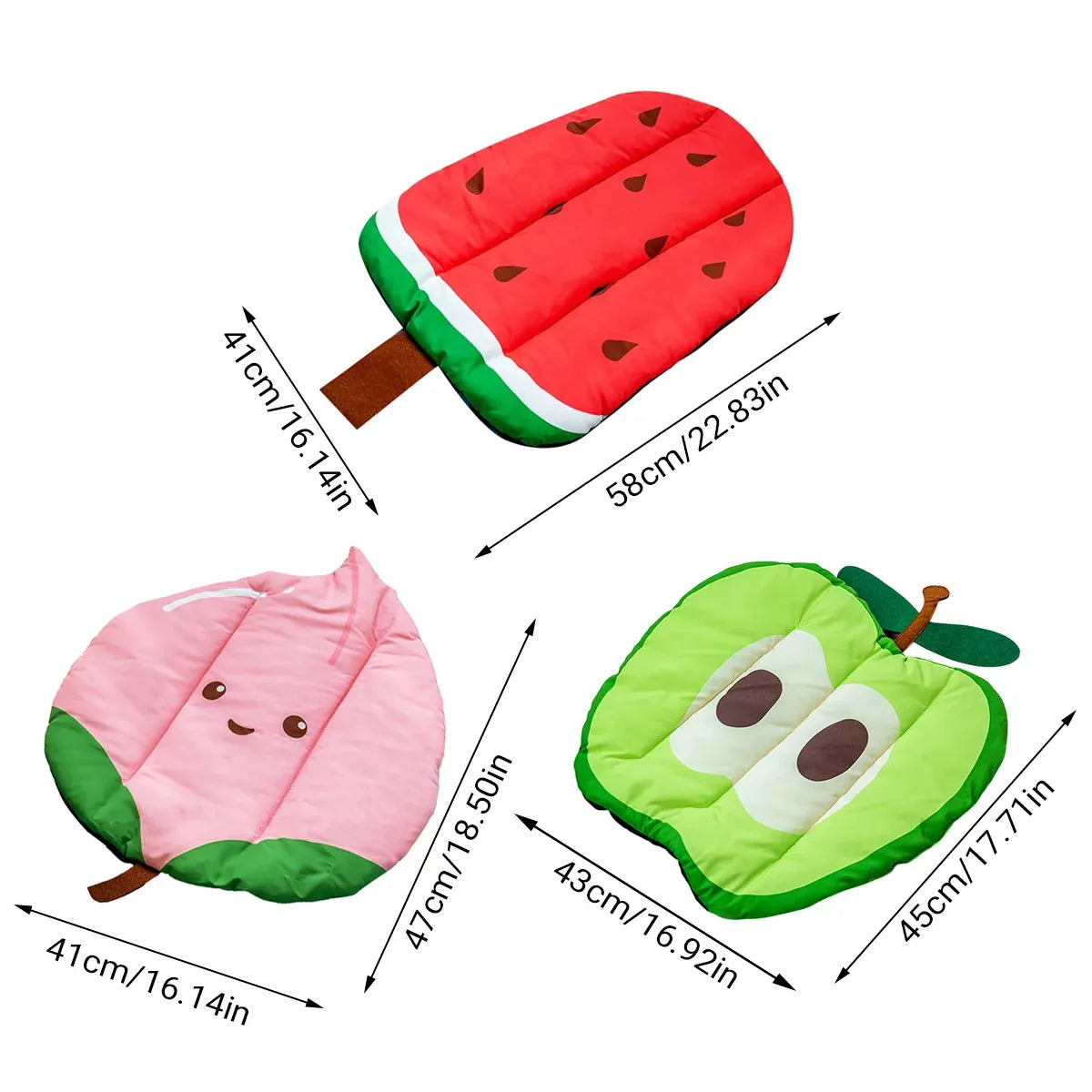 Pet Sleeping Mat Waterproof Moisture Proof Stain Resistant Non Slip Washable - Watermelon