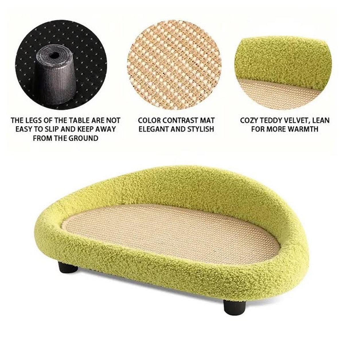 Large Cat Scratching Board Sofa Scratch Resistant Nest for Cats and Kittens - Grey