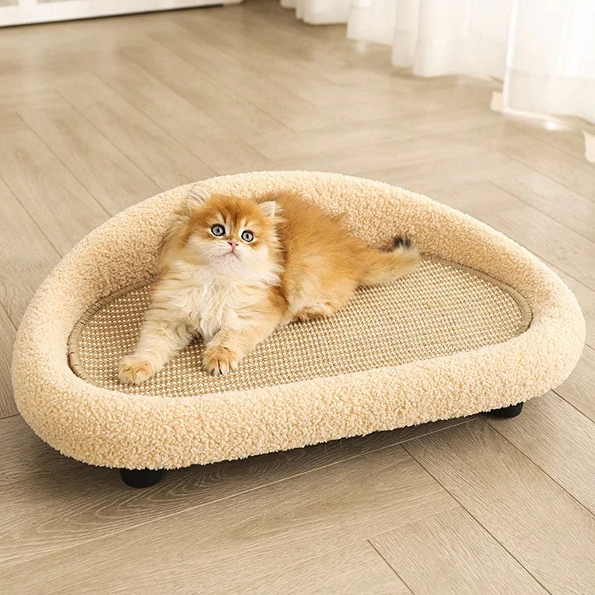 Large Cat Scratching Board Sofa Scratch Resistant Nest for Cats and Kittens - Grey