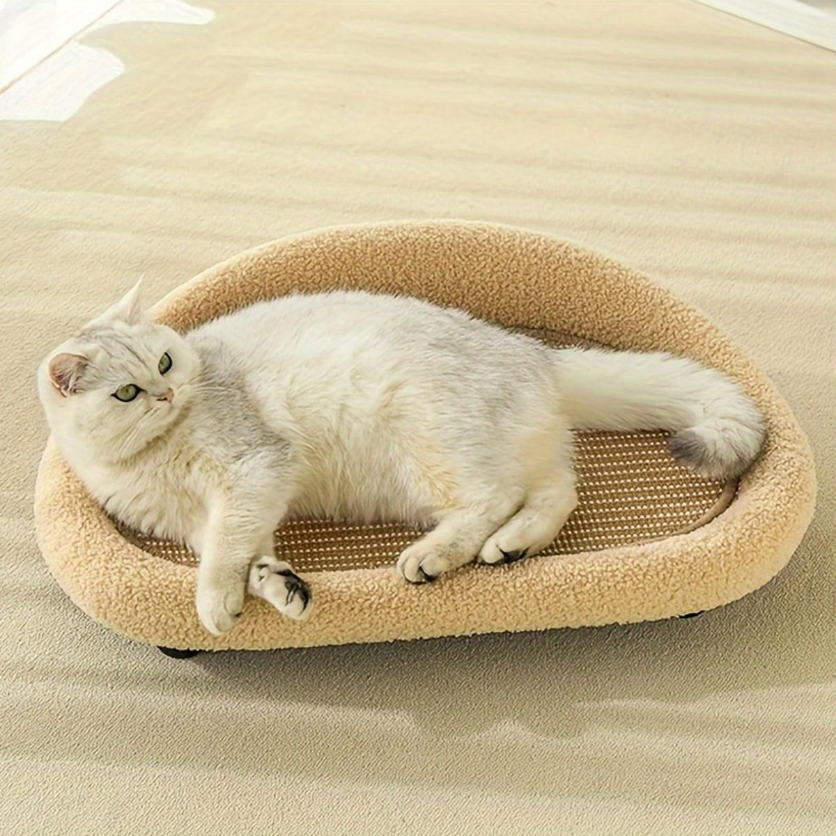 Large Cat Scratching Board Sofa Scratch Resistant Nest for Cats and Kittens - Grey