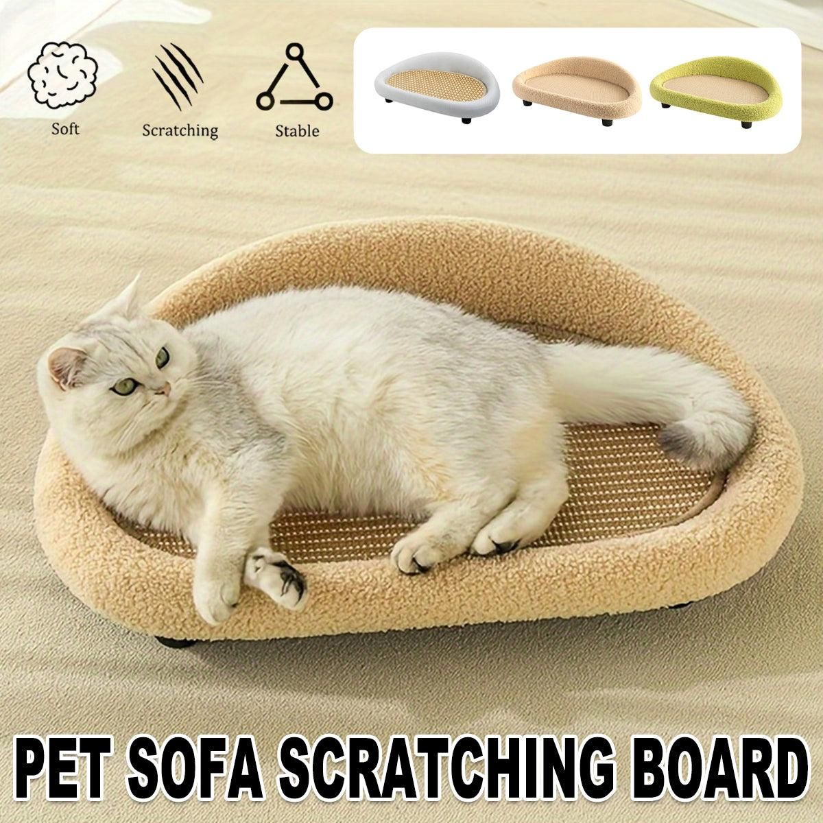 Large Cat Scratching Board Sofa Scratch Resistant Nest for Cats and Kittens - Grey