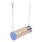 Wooden Bird Stand Perch Cage Mounted Play Toy For Parrot Budgie Cockatiel Cage