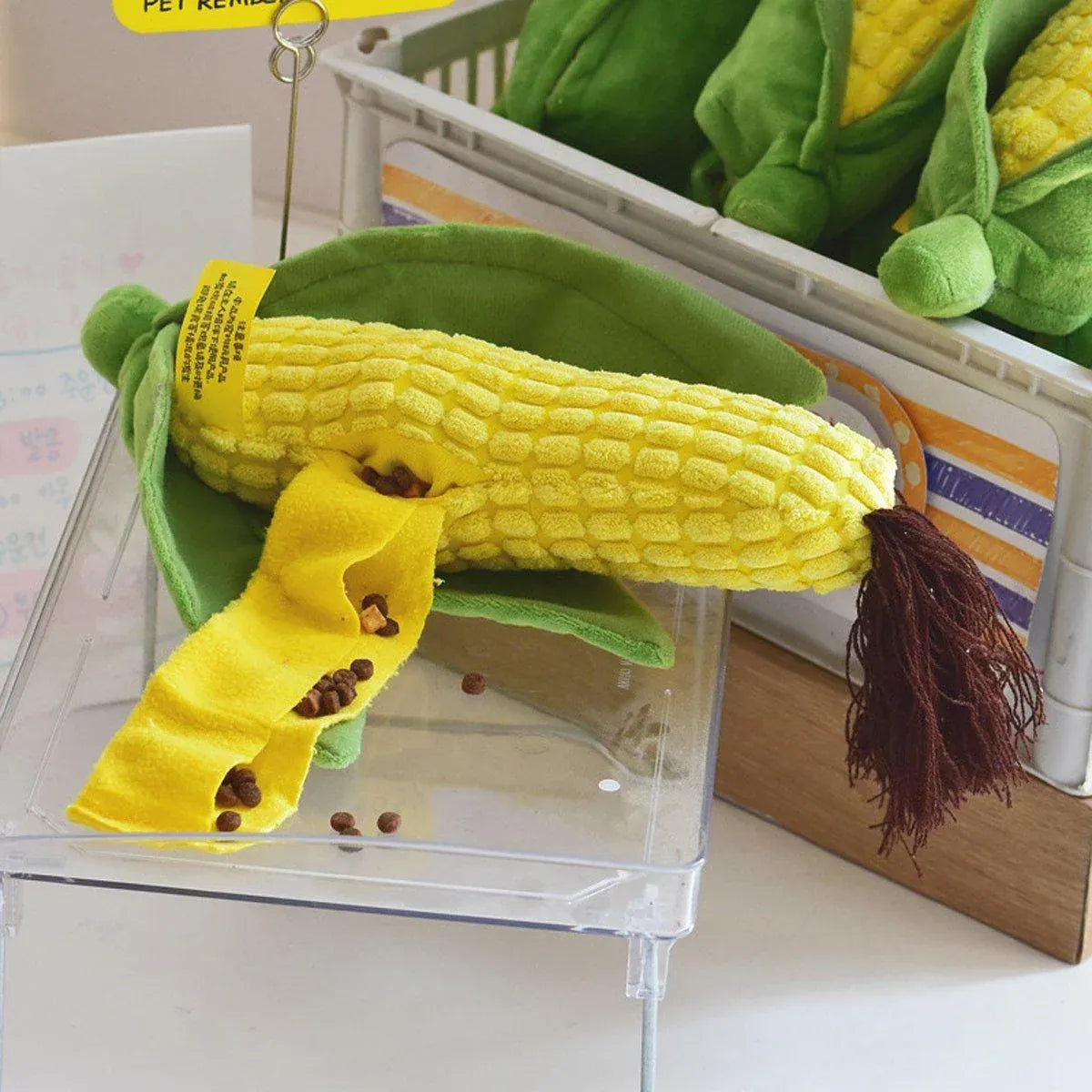 Simulation Corn Dog Chew Toy for Pets Durable Slow Feeder Toy for Dog Boredom