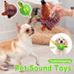 Dog Toy Rubber Spiky Ball Squeaky Chew Sound Interactive Pet Play Training - Hedgehog