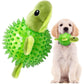 Dog Toy Rubber Spiky Ball Squeaky Chew Sound Interactive Pet Play Training - Hedgehog