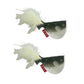 2pcs Catnip Pufferfish Cat Toy with Feather Tail Bell Interactive Felt Toy