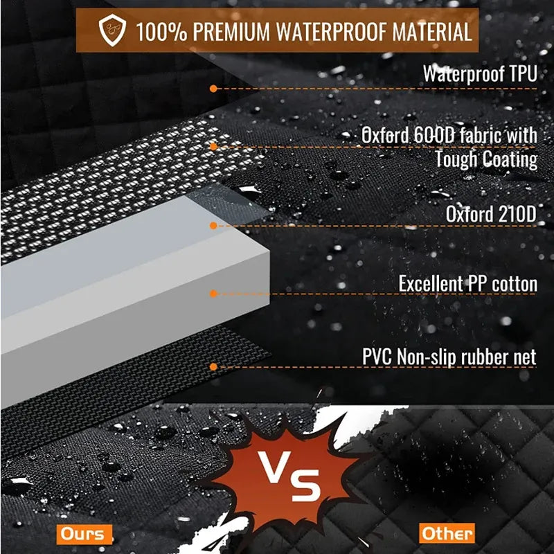Waterproof Pet Car Mat Hammock Nonslip Back Protector for Dogs and Cats