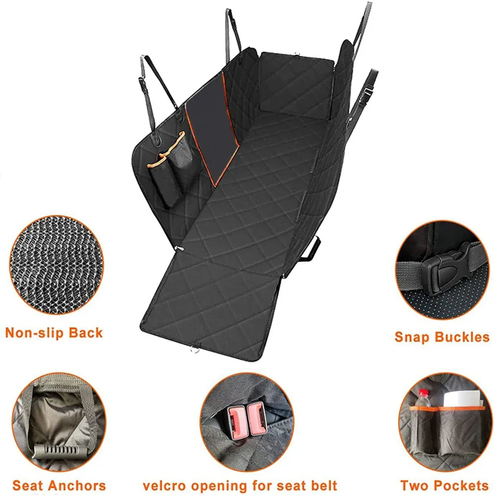 Waterproof Pet Car Mat Hammock Nonslip Back Protector for Dogs and Cats
