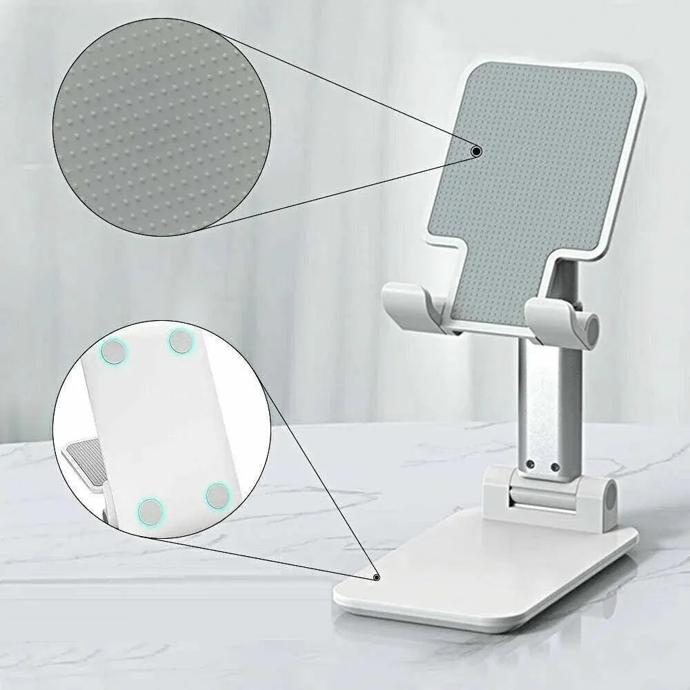 Foldable Adjustable Universal Desk Stand Holder For Mobile Phone Tablet Portable - Green