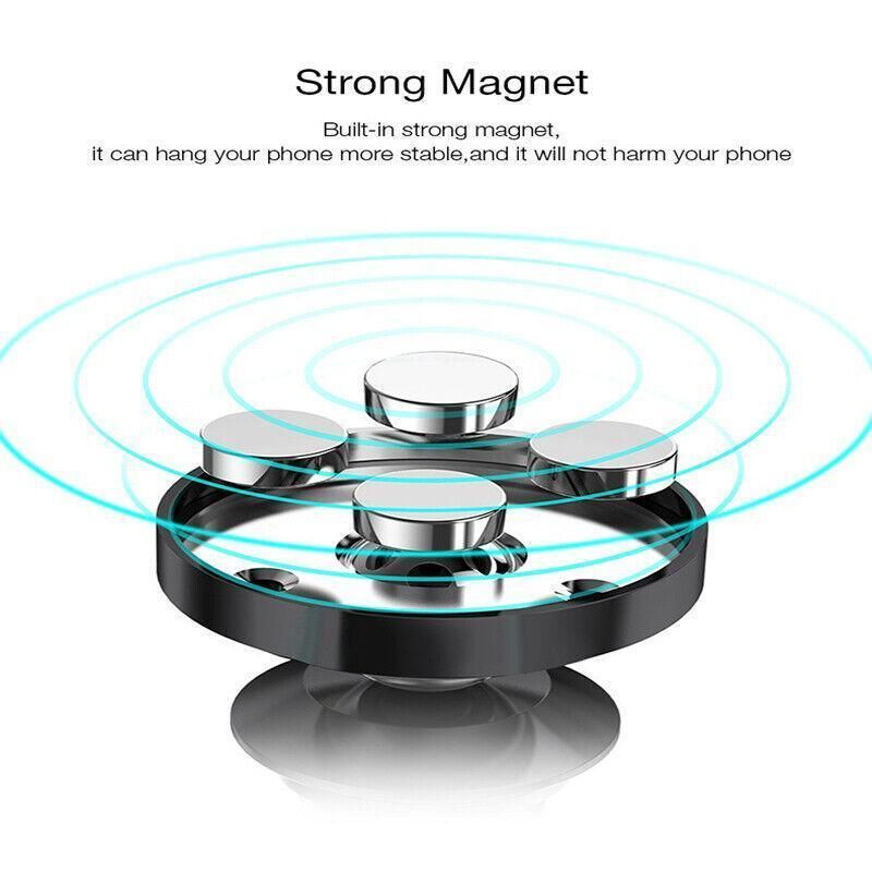 360-Degree Car Phone Holder Dashboard Mount Stand Cradle for Flat Surface - Gold