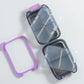 Small Pill Case Vitamin Holder Container 6/10Compartments Double Layer Holder - Red-2PCS