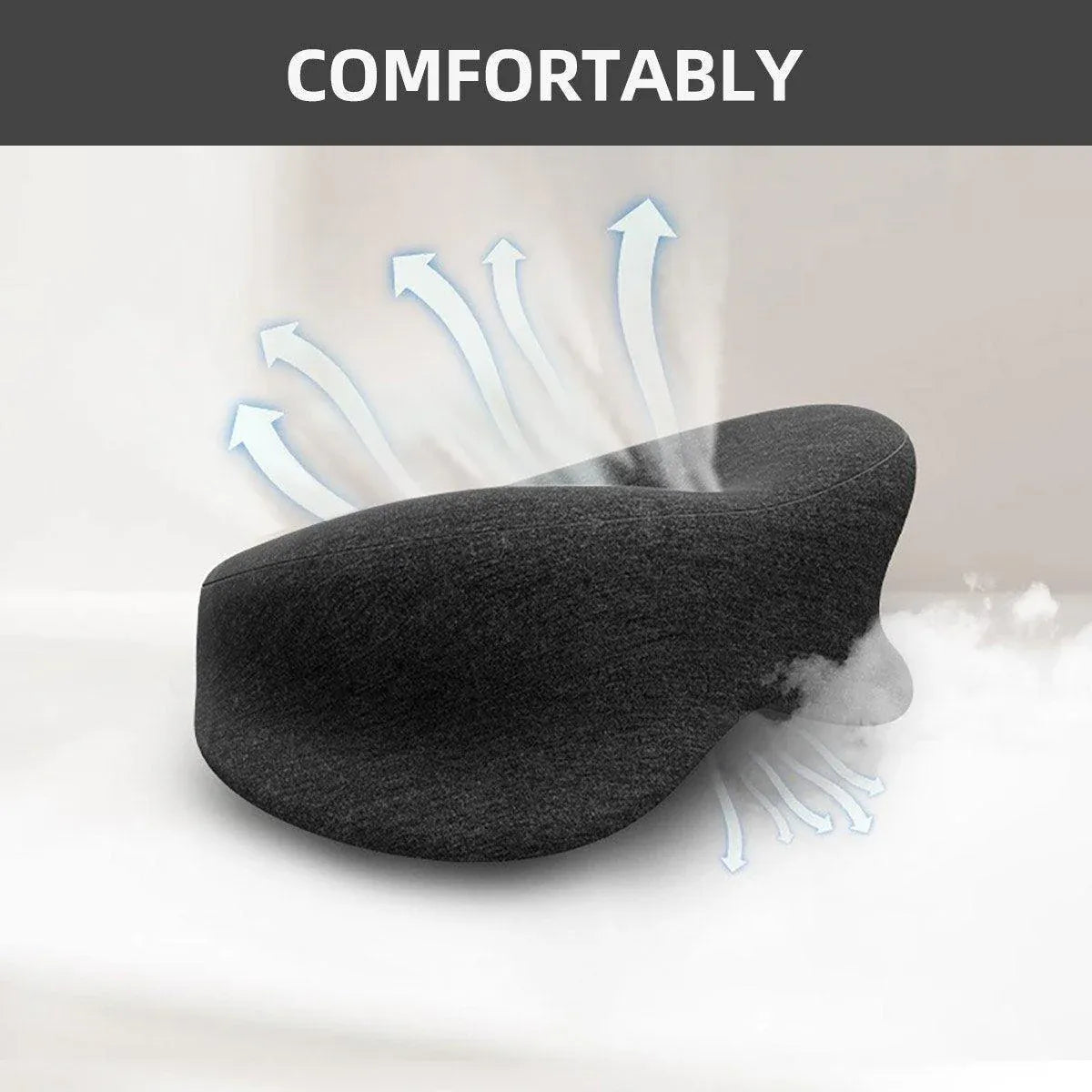Universal Massage Table Face Cushion Pillow U Shape Head Face Down Rest Pillow - Light Grey