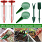 6PCS Garden Seeder Set Mini Seed Planting Tools Manual Seeder for Gardening - Yellow Green