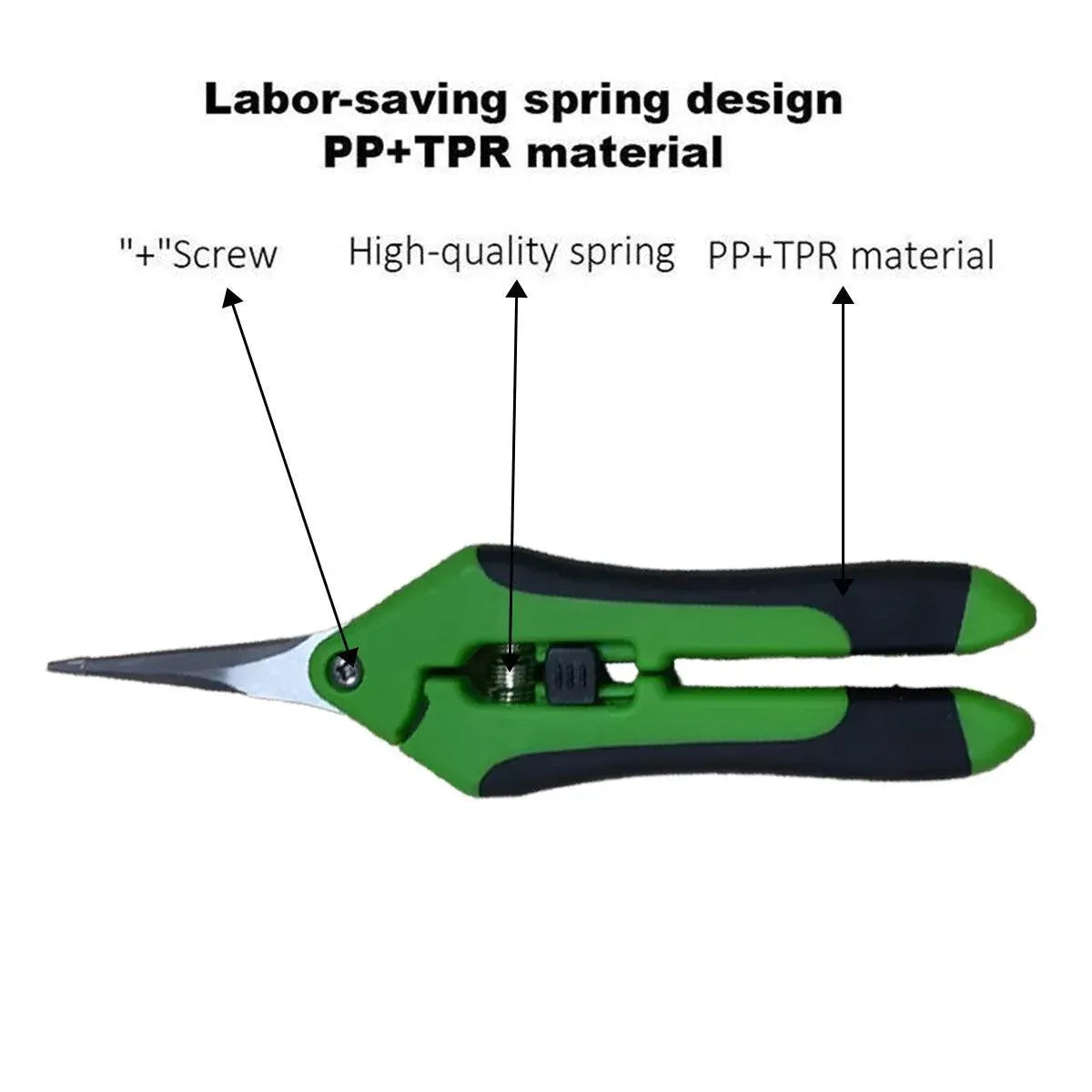2Pcs Pruning Shears Plant Scissors Trim Trees Snips Branch Garden Secateurs Tool
