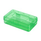 Large Capacity Transparent Plastic Pencil Case Multifunctional Student Art Box - Green