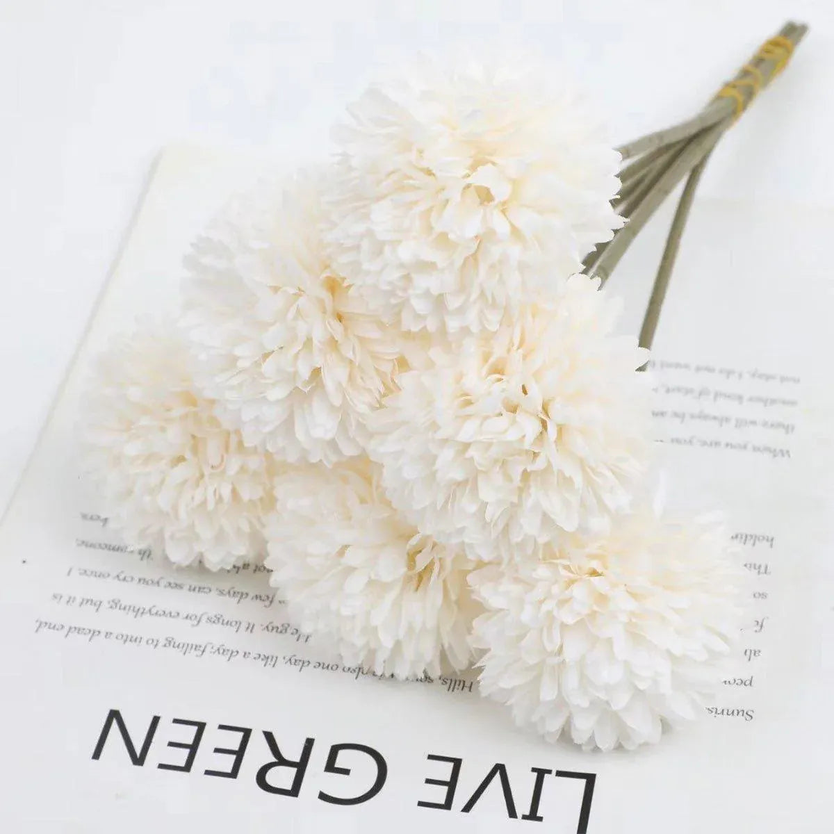 12pcs Artificial Dandelion Fake Flower Simulation Arrangement Desktop Decoration - Purple
