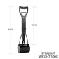 Long Handle Pet Pooper Scooper with Clamping Jaw for Dog Waste Pickup Outdoor Use