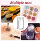 10Pcs Clear Powder Jar with Lid Airtight Refillable Cosmetic Storage Jar - Black