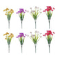12pcs Artificial Flowers Set for Home Decor Wedding Party Fake Floral Decor - Blue