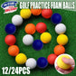 Indoor Outdoor Golf Training Foam Balls 12 Pack PU Soft Practice Accessories - Blue