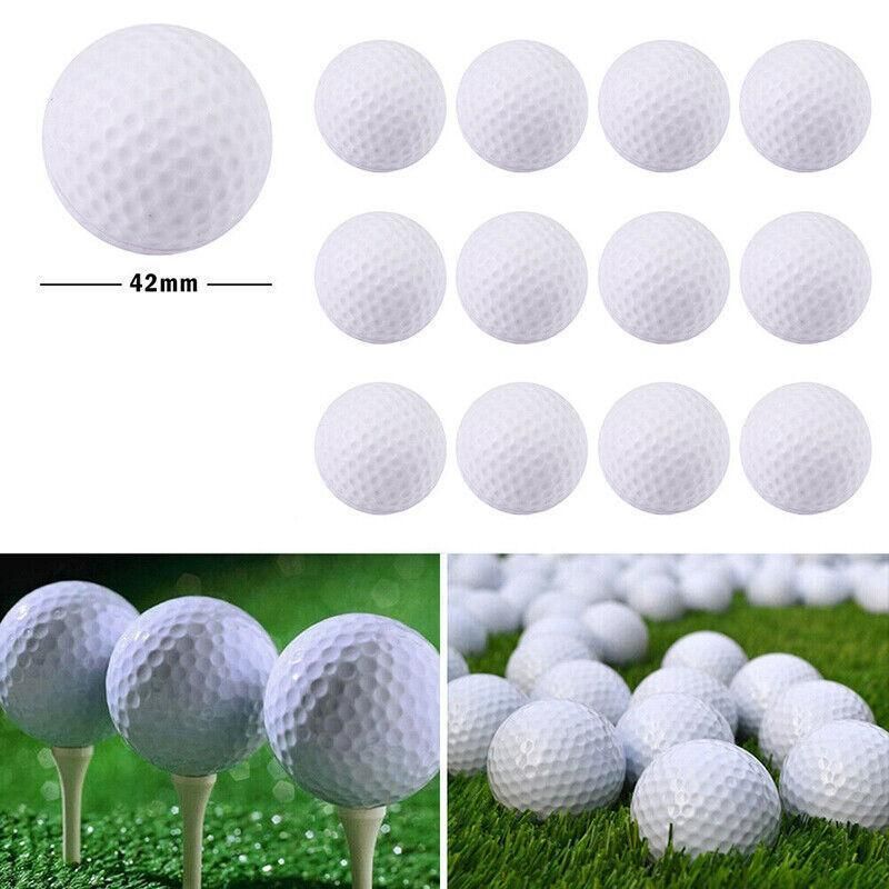Indoor Outdoor Golf Training Foam Balls 12 Pack PU Soft Practice Accessories - Blue