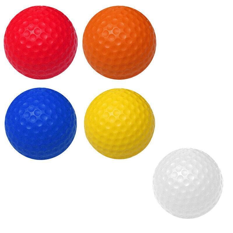 Indoor Outdoor Golf Training Foam Balls 12 Pack PU Soft Practice Accessories - Blue