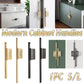 Modern Wardrobe Cabinet Handles Simple Door Pull Handles Home Furniture Hardware - Copper-S