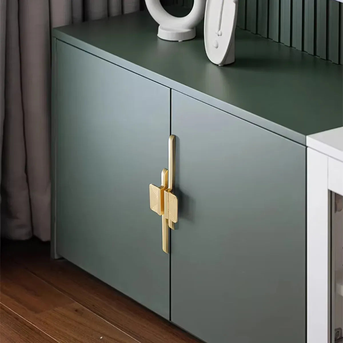 Modern Wardrobe Cabinet Handles Simple Door Pull Handles Home Furniture Hardware - Copper-S