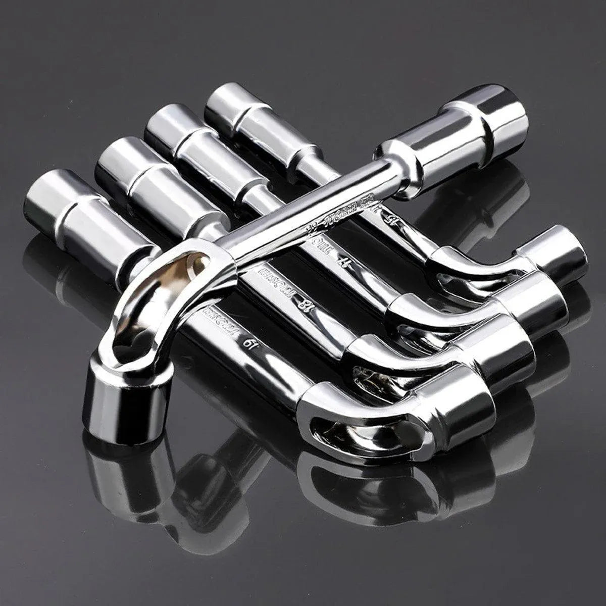 6-23mm L Shaped Socket Wrench Elbow Multi Size Hardware Repair Tool Set - 16mm
