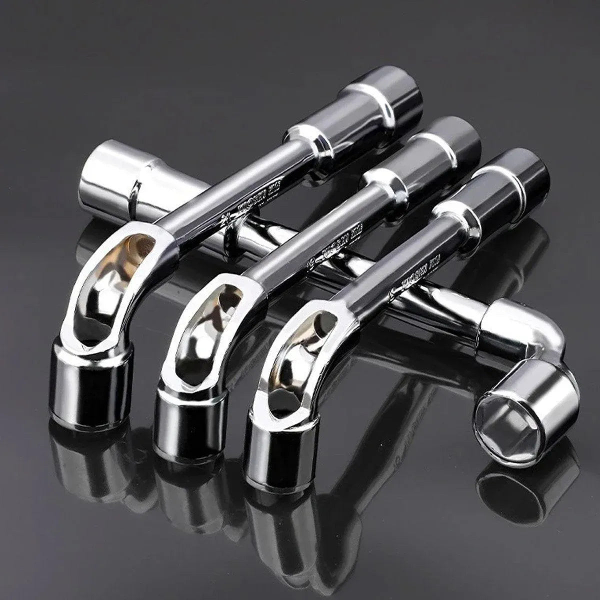 6-23mm L Shaped Socket Wrench Elbow Multi Size Hardware Repair Tool Set - 16mm
