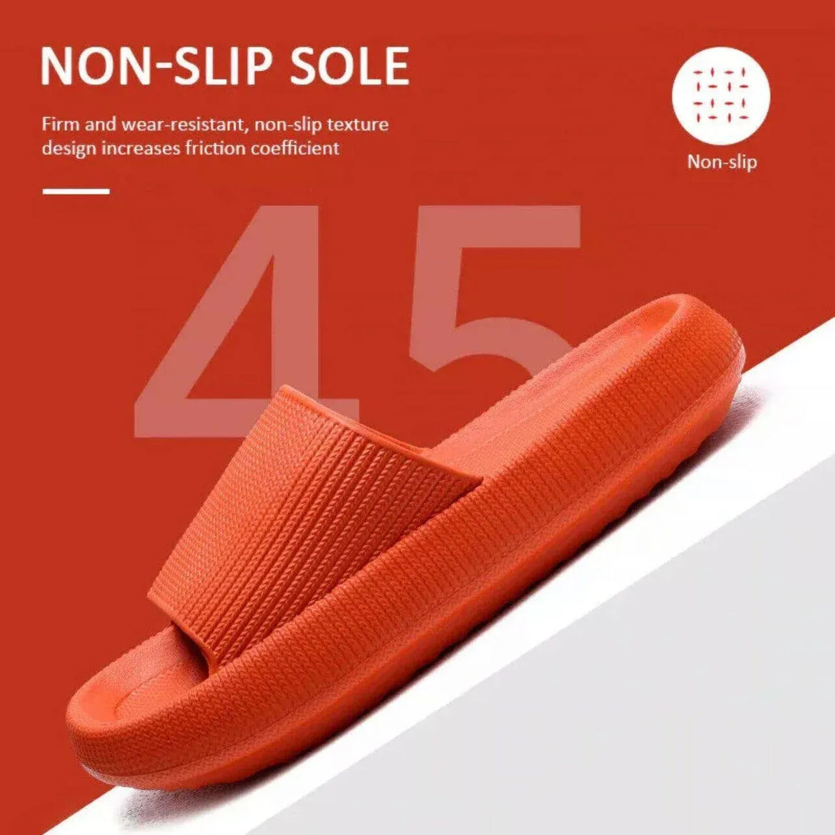 Ultra-Soft Pillow Slides EVA Slippers for Indoor Outdoor Use – Thick Anti-Slip Sole - Yellow 40-41