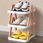 2/3 Tier Removable Shoe Rack Folding Storage Shelf Simple Space Saving Organizer - 3Tier-Pink