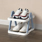 2/3 Tier Removable Shoe Rack Folding Storage Shelf Simple Space Saving Organizer - 3Tier-Pink