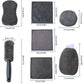 9PCS Car Cleaning Kit Microfiber Towel Wax Sponge Wheel Brush Gloves Set Use - Orange