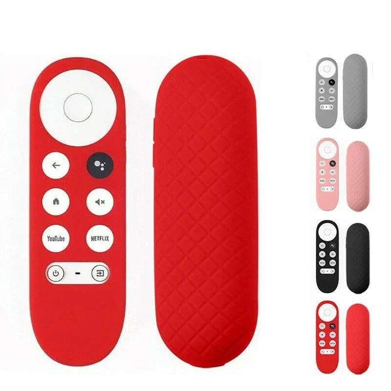 Silicone Case Protective Cover Shell For Google Chromecast Tv 2020 Voice Remote - Pink