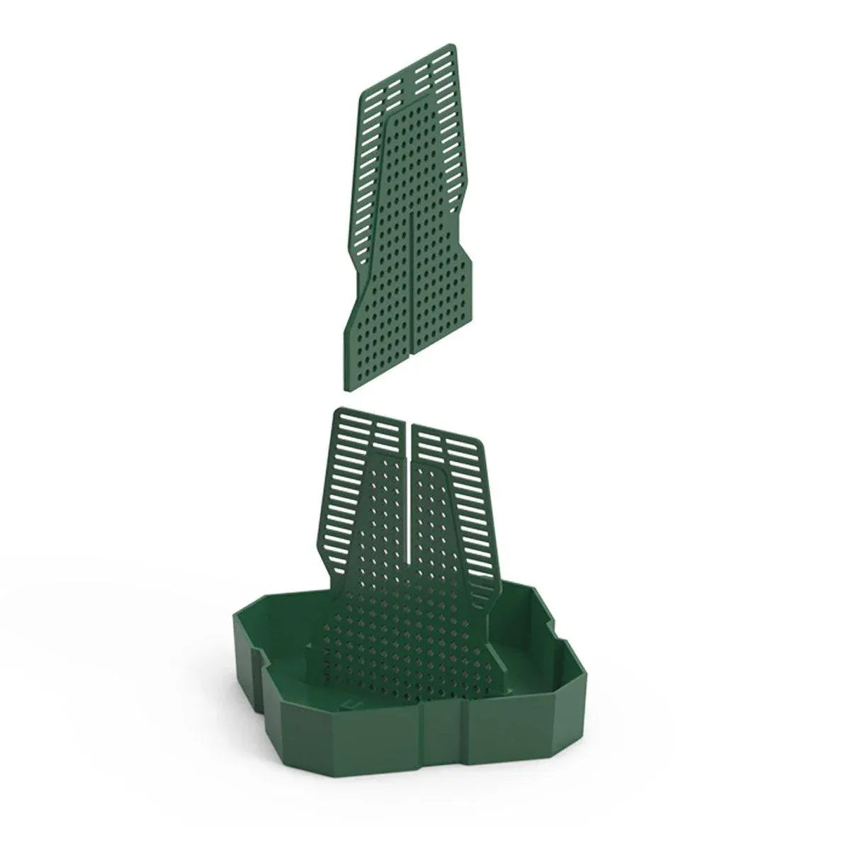 Reptile Anti Escape Feeding Basin Self Catch Feeder for Lizard Snake Pet Care - Brown-S