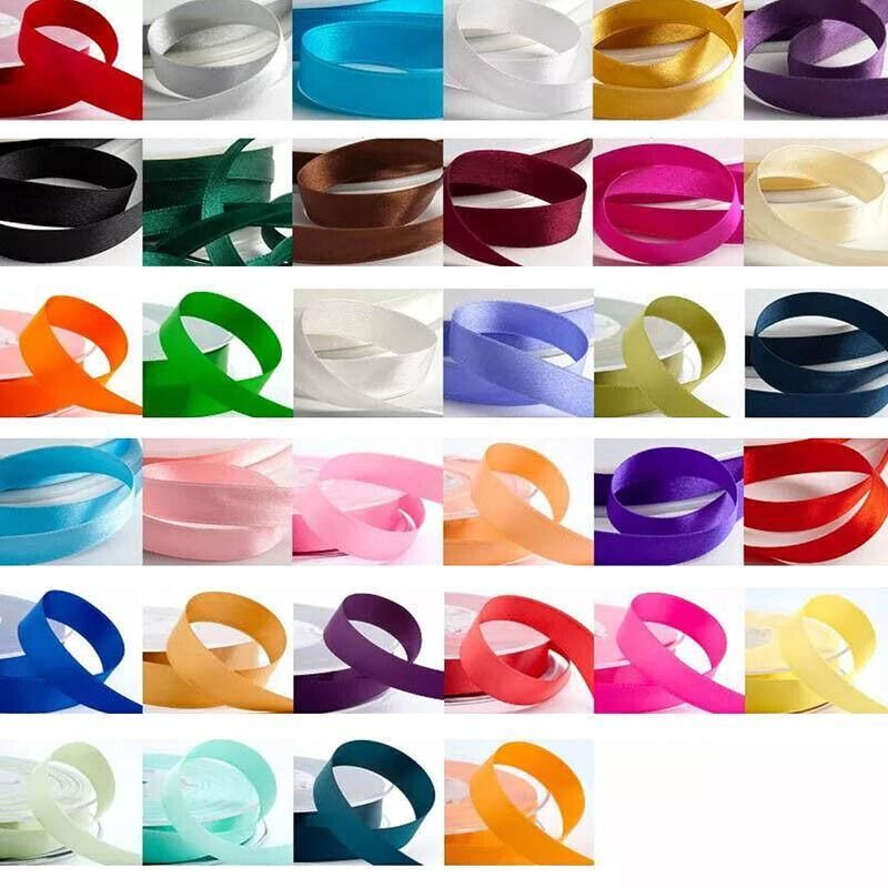 10mm Width Satin Hair Ribbon Wedding Party Decoration Gift Banquet 3m - Dark Grey