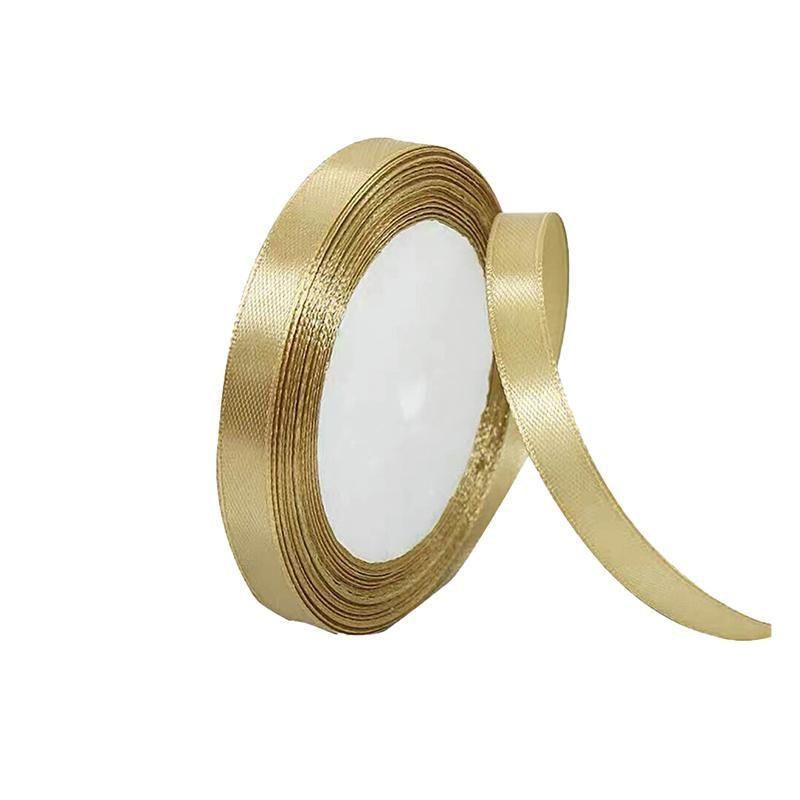 10mm Width Satin Hair Ribbon Wedding Party Decoration Gift Banquet 5m - White