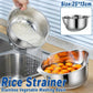 304 Stainless Steel Rice Washing Basin Multi-Purpose Kitchen Sieve Drain Basket