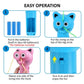 Interactive Rope Launcher Cat Toy for Play and Exercise Pet Teaser Toy for Cats - Pink