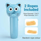 Interactive Rope Launcher Cat Toy for Play and Exercise Pet Teaser Toy for Cats - Pink