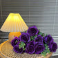10pcs Artificial Silk Simulation Rose Flowers - Wedding Party Home Decorations - Gold