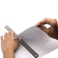 1/2 Pack Double-Sided Stainless Steel Precision Ruler (10cm, 15cm, 20cm) - 15cm *1 PCS