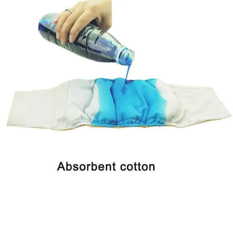 M Male Dog Puppy Nappy Diaper Belly Wrap Band Sanitary Pants Underpants - Grey