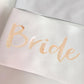 Bridal Party Sash Rose Gold Bride Bridesmaid Maid Honour Mother Hens Night Wear - Bride To Be