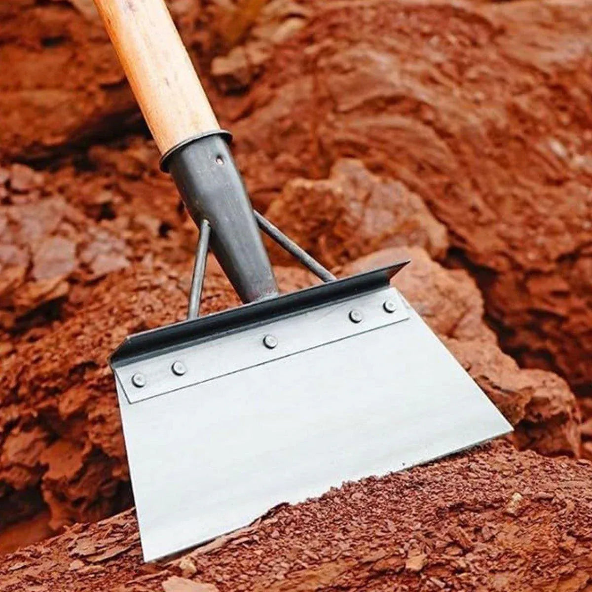 Outdoor Garden Cleaning Shovel Farm Agriculture Planting Shovel Weeding Tool - L