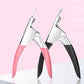 Acrylic Nail Tip Cutter False Nail Clipper U Shape Manicure Art Trimmer Tool - Pink