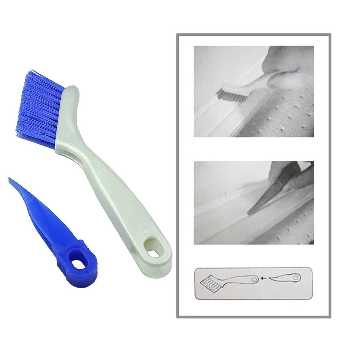 Corner Window Groove Slot Cleaning Brush Scraper Kitchen Stove Cleaning Tool